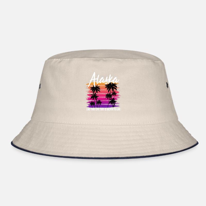 alaska retro Bucket Hat