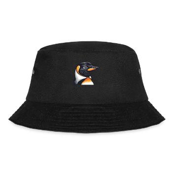Pinguin Kawaii Pinguin Niedlich - Bucket Hat - Schwarz - Vorne - Lela (165cm)