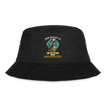 Graupapageien Graupapagei - Bucket Hat - Schwarz - Vorne - Lela (165cm)