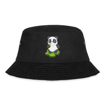 Panda Lutscher - Bucket Hat - Schwarz - Vorne - Lela (165cm)