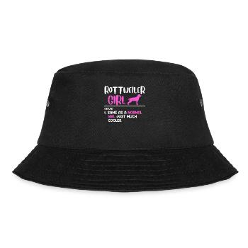 ROTTWEILER GIRL SAME AS A WOMAN BUT COOLER - Bucket Hat - black - Front - Lela (165cm)
