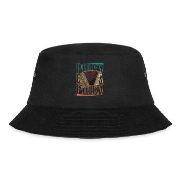 Akkordeon Musiker Volksmusik Musikschule - Bucket Hat - Schwarz - Vorne - Lela (165cm)