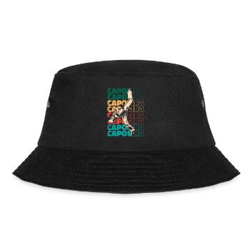 Retro Capoeira Text Ginga Capoeirista Dance - Bucket Hat - black - Front - Lela (165cm)
