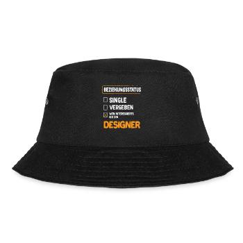 Designer Beziehungsstatus - Bucket Hat - Schwarz - Vorne - Lela (165cm)