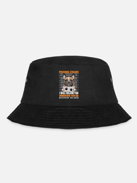 Frenchie PERSÖNLICHER STALKER Lustige - Bucket Hat - Schwarz