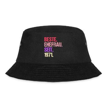 Valentine's Day Best Wife Since 1971 - Bucket Hat - black - Front - Lela (165cm)