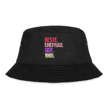Valentinstag Beste Ehefrau Seit 1995 - Bucket Hat - Schwarz - Vorne - Lela (165cm)