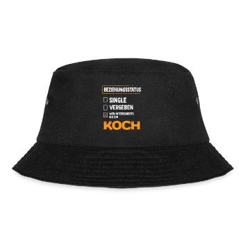 Koch Beziehungsstatus - Bucket Hat - Schwarz - Vorne - Lela (165cm)