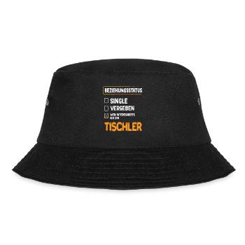 Tischler Beziehungsstatus - Bucket Hat - Schwarz - Vorne - Lela (165cm)