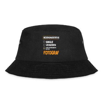 Fotograf Beziehungsstatus - Bucket Hat - Schwarz - Vorne - Lela (165cm)