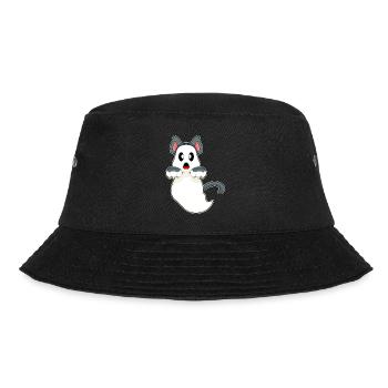 Katze Halloween Geist - Bucket Hat - Schwarz - Vorne - Lela (165cm)