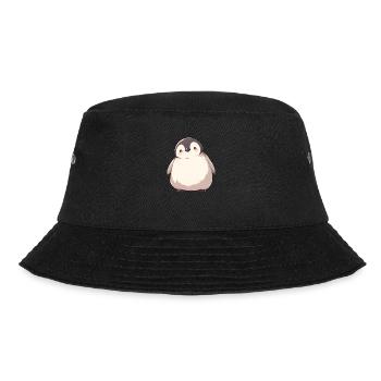 Pinguin Kawaii Pinguin Niedlich - Bucket Hat - Schwarz - Vorne - Lela (165cm)