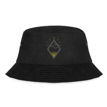 Seagull Abstract Moon Phases - Bucket Hat - black - Front - Lela (165cm)