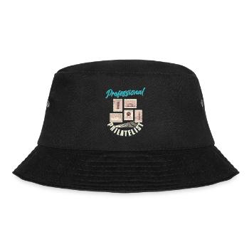 Expert in Stamps: The Professional Philatelist - Bucket Hat - Schwarz - Vorne - Lela (165cm)