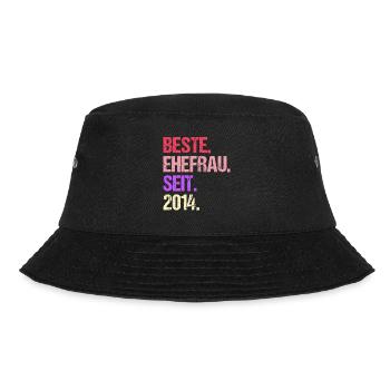 Valentine's Day Best Wife Since 2014 - Bucket Hat - black - Front - Lela (165cm)