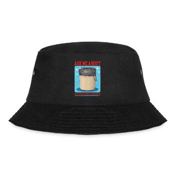 Sourdough Starter Sourdough Starter Gift - Bucket Hat - black - Front - Lela (165cm)