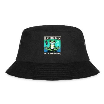 Smudge Sage Feder Spirituelle Hexerei Meditieren - Bucket Hat - Schwarz - Vorne - Lela (165cm)