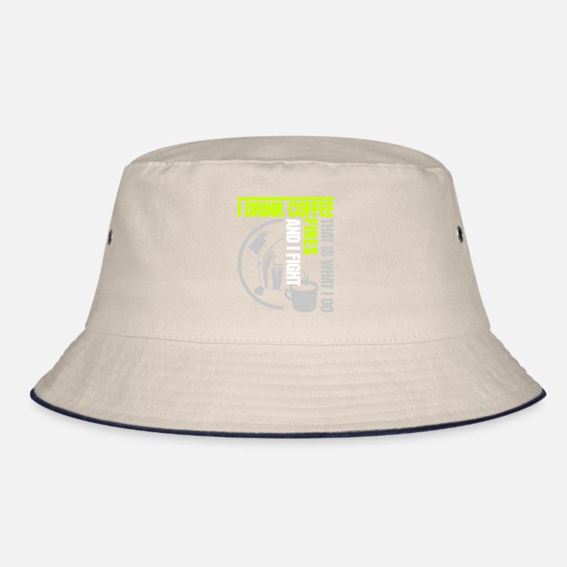 Fireman Youth Fire Brigade Firefighter Bucket Hat