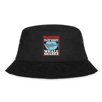 Walhai Walfischhai Geschenk - Bucket Hat - Schwarz - Vorne - Lela (165cm)