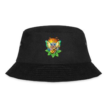 Lustige Schmetterling Cartoon Sommer Strand Sonnenbrille - Bucket Hat - Schwarz - Vorne - Lela (165cm)