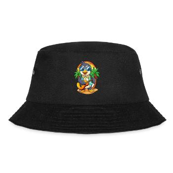 Funny Penguin Summer Beach Sunglasses Hawaiian - Bucket Hat - black - Front - Lela (165cm)