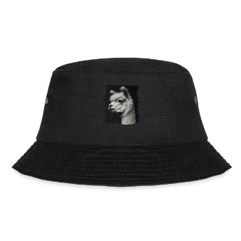 Alpaca Alpakas Alpaka - Bucket Hat - Schwarz - Vorne - Lela (165cm)