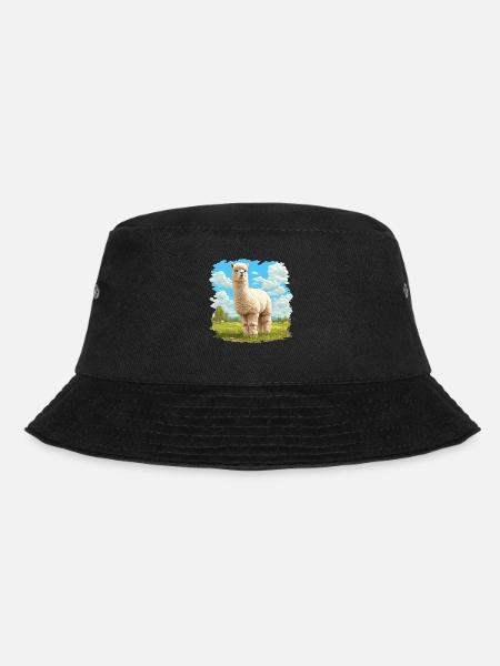 Alpaca Alpacas Alpaca - Bucket Hat - black