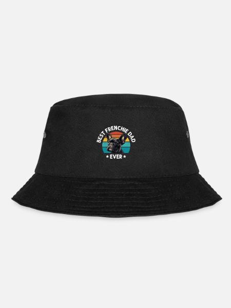 Französische Bulldogge Best Frenchie Dad Ever - Bucket Hat - Schwarz