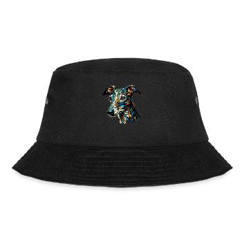 Polygon Art Italian Greyhound Italian - Bucket Hat - black - Front - Lela (165cm)