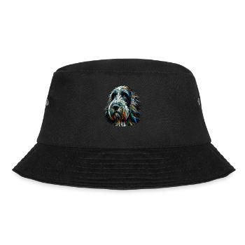 Polygon Art Italian Spinone Italiano - Bucket Hat - black - Front - Lela (165cm)