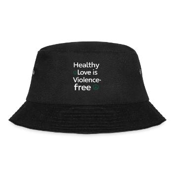 Sensibilisierung Für Häusliche Gewalt - Bucket Hat - Schwarz - Vorne - Lela (165cm)