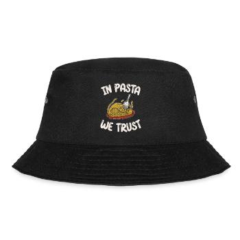 Pasta Lover Gifts - Bucket Hat - black - Front - Lela (165cm)