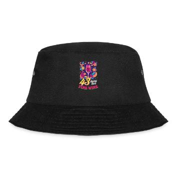 43. Geburtstag 43 - Altern wie guter Wein - Bucket Hat - Schwarz - Vorne - Lela (165cm)