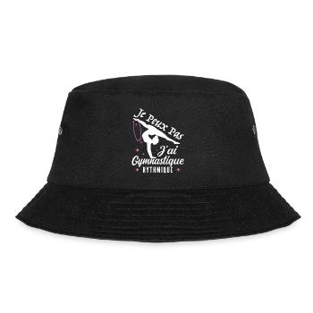 Ich kann nicht Ich habe Vintage Rhythmic Gym Frau - Bucket Hat - Schwarz - Vorne - Lela (165cm)
