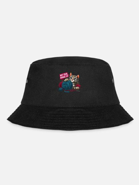 Ozelot Wild Cat Exotic Pets Jungle Big Cat - Bucket Hat - Schwarz