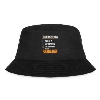 Tiler Relationship Status Tiler Profession - Bucket Hat - black - Front - Lela (165cm)