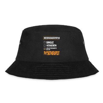 Physiotherapeut Beziehungsstatus Physiotherapie - Bucket Hat - Schwarz - Vorne - Lela (165cm)