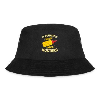 Senf Mustard - Bucket Hat - Schwarz - Vorne - Lela (165cm)