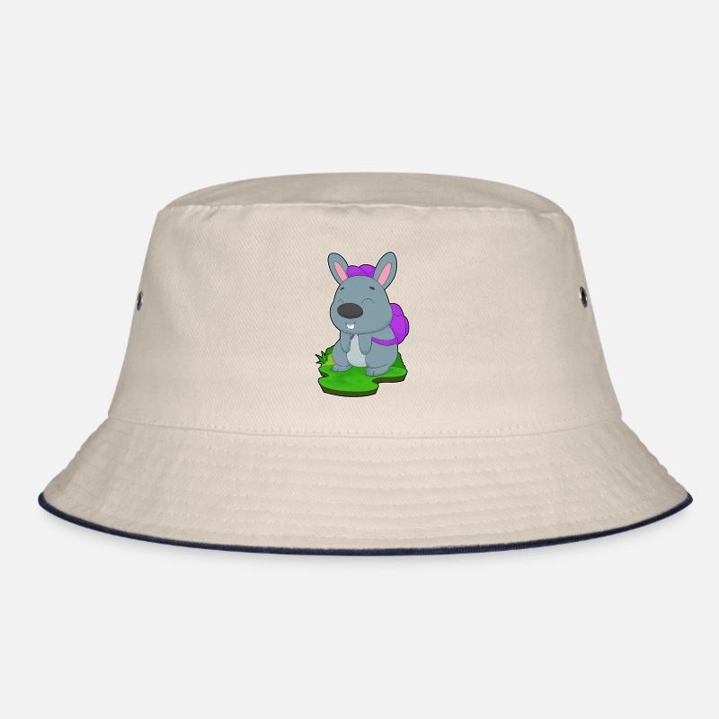 Bunny Student Backpack School Bucket Hat