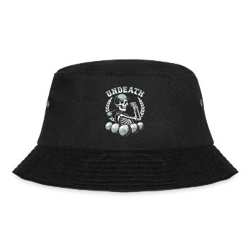 Golf Golfer Golfen Skelett Undeath - Bucket Hat - Schwarz - Vorne - Lela (165cm)