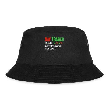 Daytrader Lustige Definition Candlestick - Bucket Hat - Schwarz - Vorne - Lela (165cm)