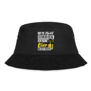 Please don't push I've got beer in my hand - Bucket Hat - black - Front - Lela (165cm)