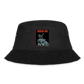 Musique du rock : sur un rocher avec guitare - Bob - noir - Devant - Lela (165cm)