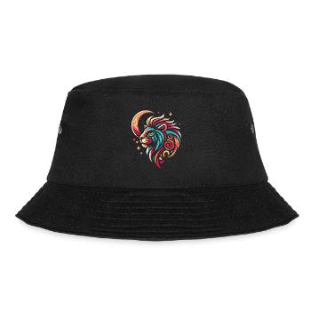 Löwe Moon Phases - Bucket Hat - Schwarz - Vorne - Lela (165cm)