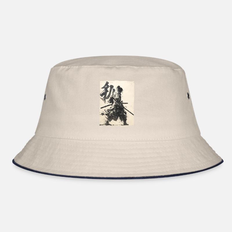 Samurai Fighter - Japanese Ukiyo-e Artwork Bucket Hat