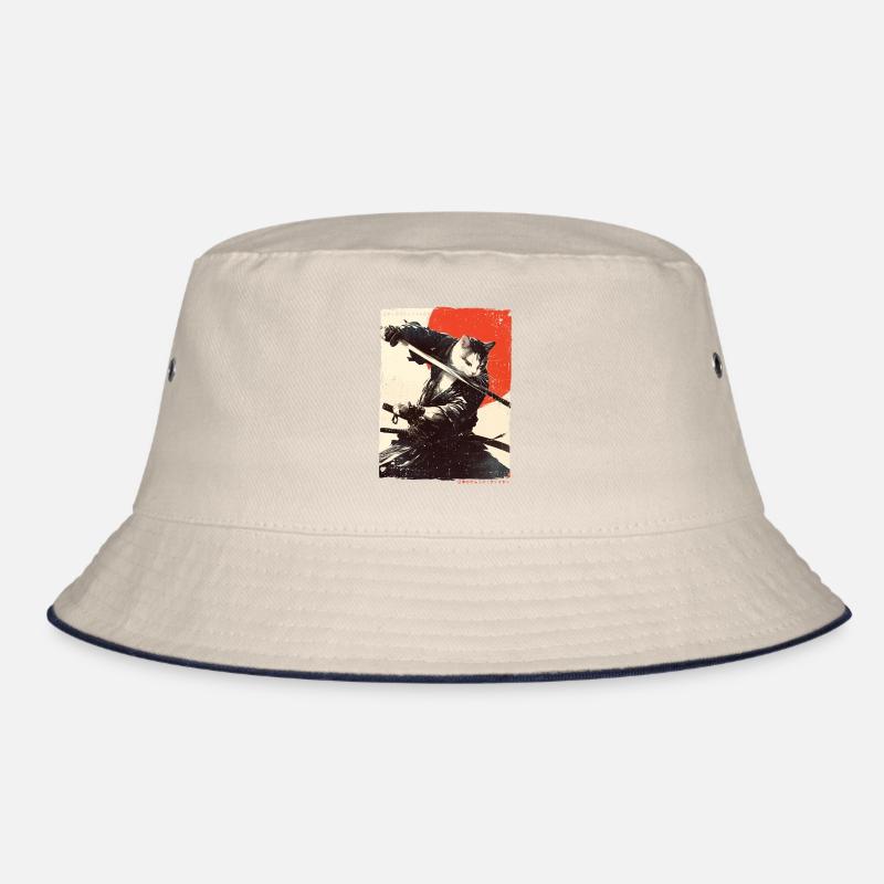 Chat samouraï Kawaii Chat ninja japonais Bob