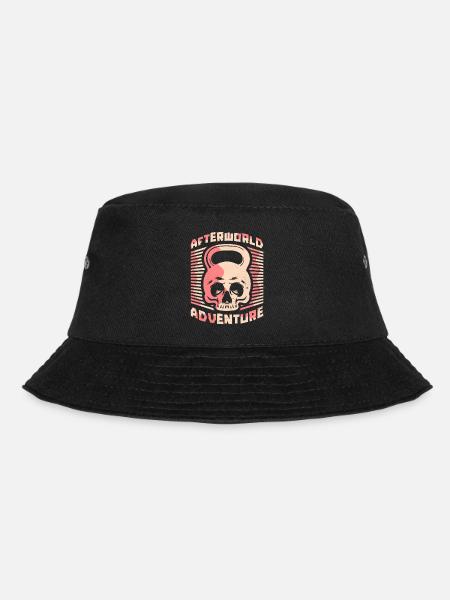 Kettlebell Schädel Afterworld Adventure - Bucket Hat - Schwarz