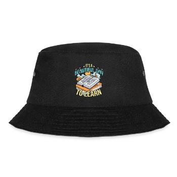 Literature Teacher It's A Beautiful Day To Reading - Bucket Hat - black - Front - Lela (165cm)
