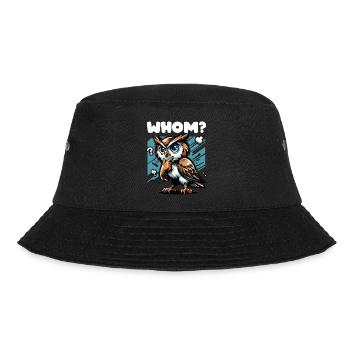 Lustige Eule Whom Humor - Bucket Hat - Schwarz - Vorne - Lela (165cm)