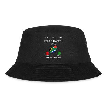 Port Elizabeth Urlaub Südafrika Idee - Bucket Hat - Schwarz - Vorne - Lela (165cm)